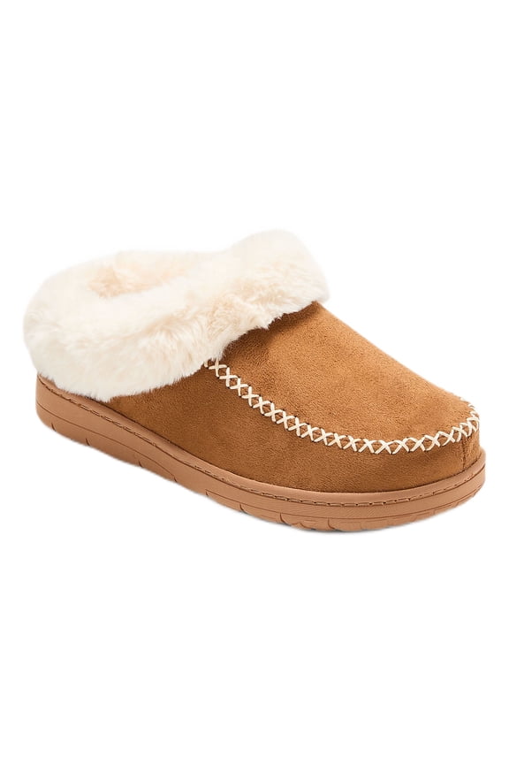 Cozy Comfort Women's Moc Toe Clog Slippers