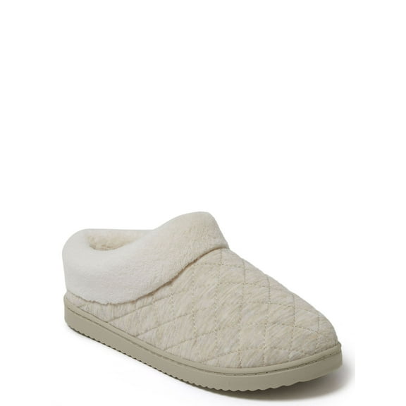 Dearfoams Cozy Comfort Women's Quilted Jersey Clog
