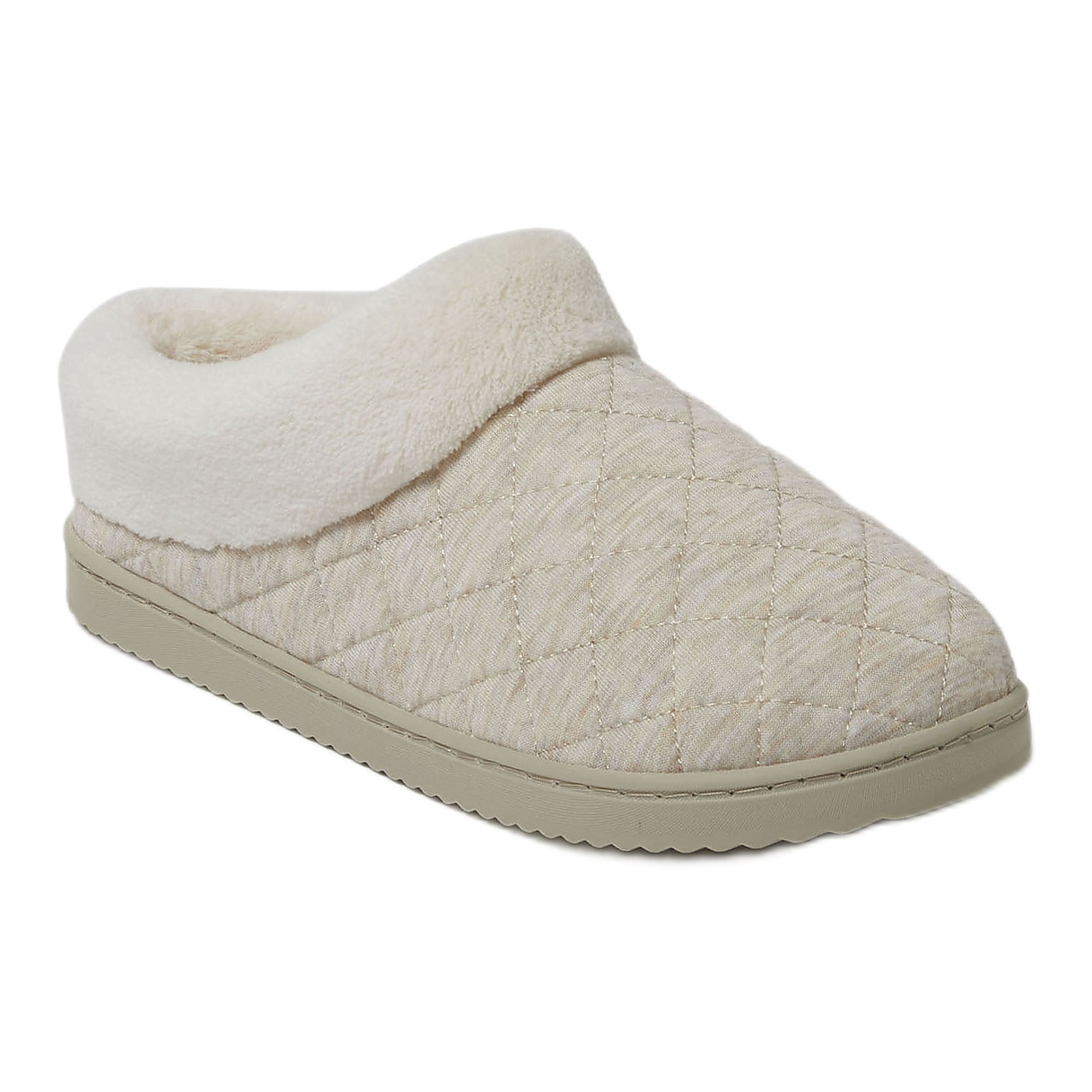 Dearfoams Cozy Comfort Women's Quilted Jersey Clog
