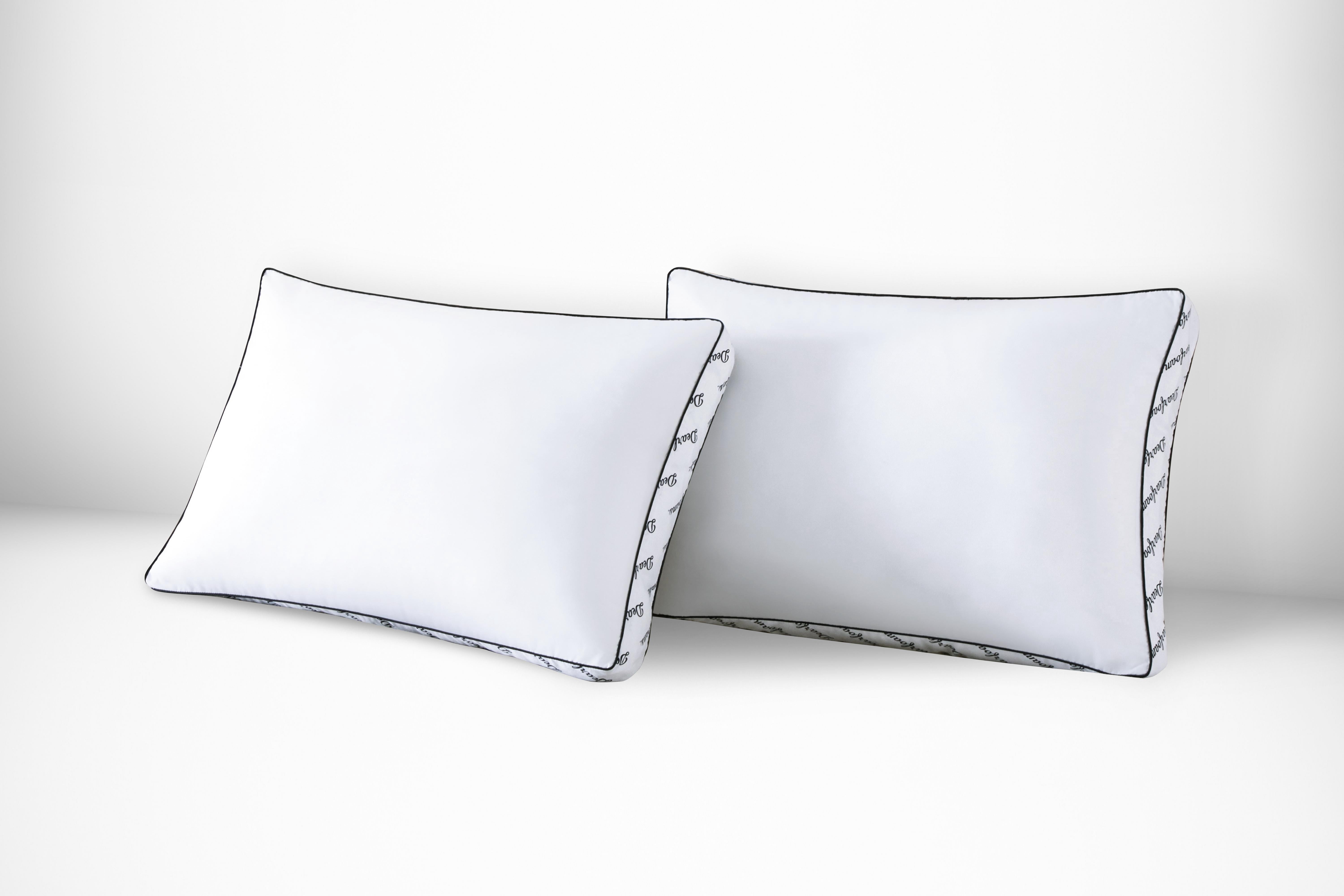 Dearfoams Cozy Gusseted Bed Pillow 2PK Standard, White