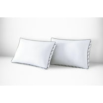 Dearfoams Cozy Gusseted Bed Pillow 2PK Standard, White
