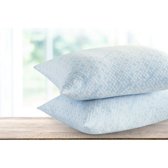 Dearfoams Cozy and Chill Cooling Bed Pillow 2PK King, White