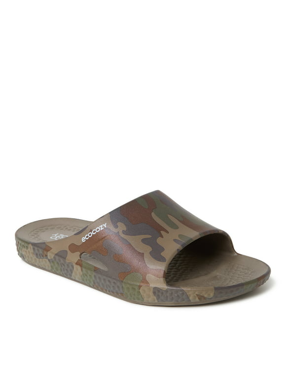 Dearfoams EcoCozy Men's Sustainable Comfort Slide Sandal