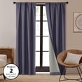 thumbnail image 1 of Dearfoams Energy Efficent Total Blackout Curtain Panel Set, 37 x 84" Navy, 1 of 6