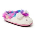 thumbnail image 1 of Dearfoams Kid's Girls Peyton Novelty Unicorn Fuzzy Slipper, 1 of 6