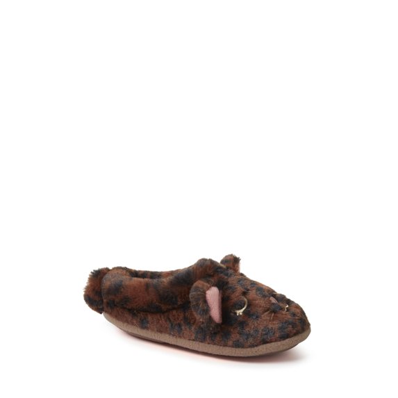 Dearfoams Kid's Peyton Animal Slip-On Clog House Slipper