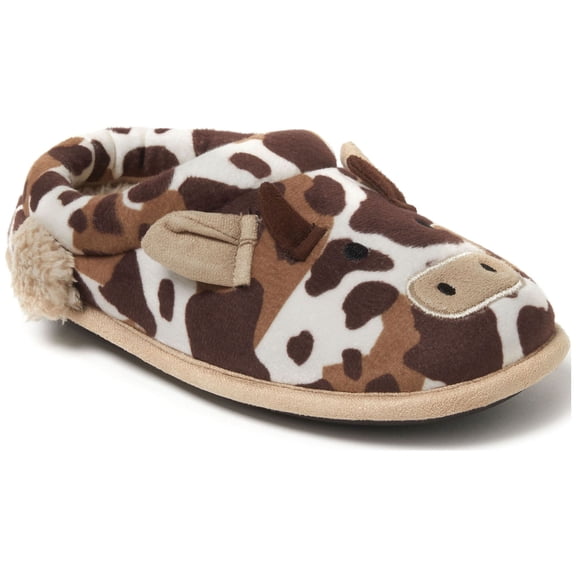 Dearfoams Kid's Peyton Animal Slip-On Clog House Slipper