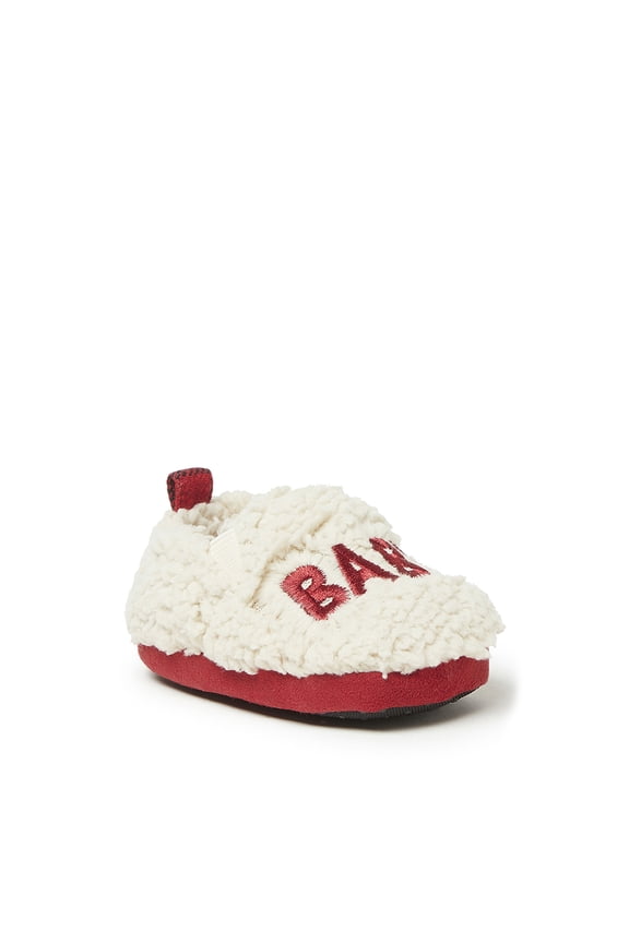 Kids Buffalo Check Baby Bear Closed Back Slipper