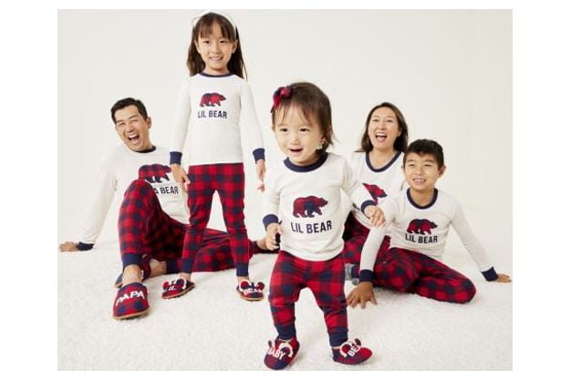 Dearfoams Kids Holiday Matching Family Pajamas Set, 2-Piece, Sizes 6-12