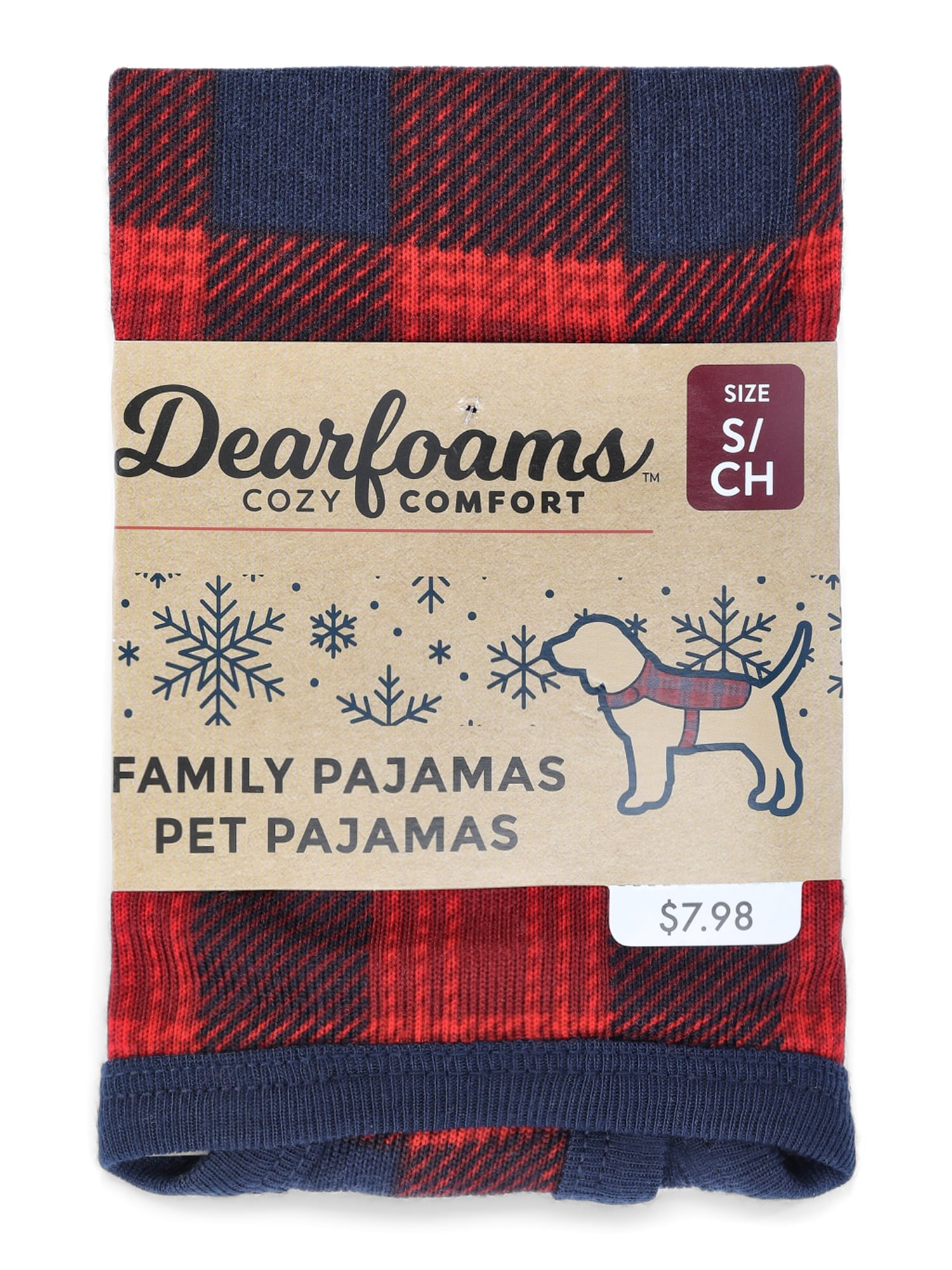 Dearfoams Matching Family Pajama Sets, Pet, Sizes S-2XL