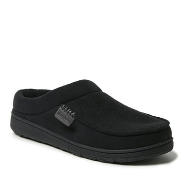 Dearfoams Men's Brendan Perforated Moccasin Toe Clog House Shoe Slipper