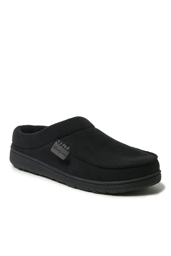 Men's Brendan Perforated Moccasin Toe Clog House Shoe Slipper