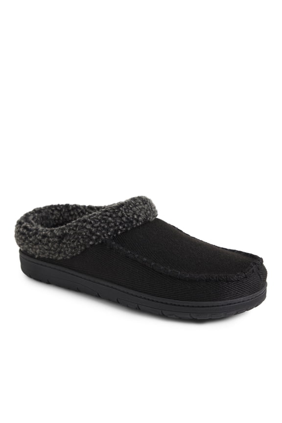 Men's Brendan Twill Moccasin Toe Clog Slipper
