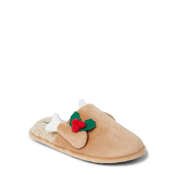 Dearfoams Men's Carson Holiday Thanksgiving Turkey Scuff Slipper