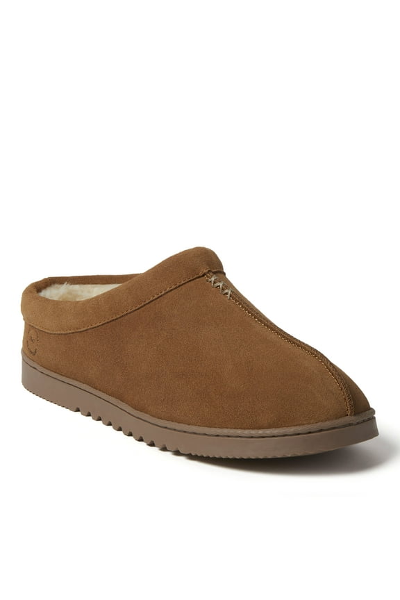 Men's Dean Genuine Suede Clog House Shoe Slipper
