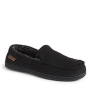 Dearfoams Mens Keaton Twill House Shoe Moccasin Slipper