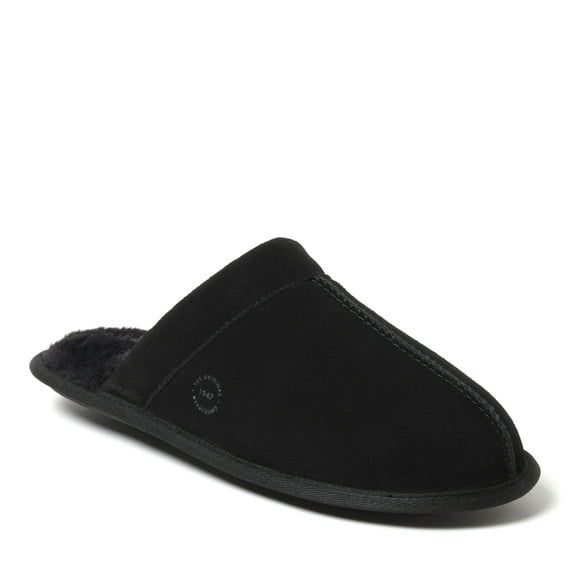 Dearfoams Men's Kirk Genuine Suede Scuff House Slipper