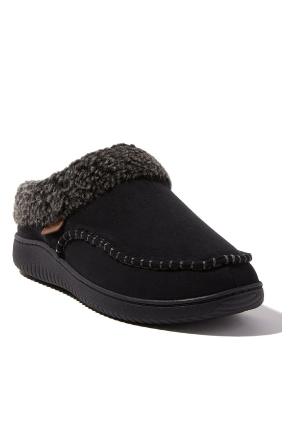 Men's Marshall Microsuede Moccasin Toe Clog House Shoe Slipper