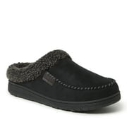Dearfoams Mens Brendan Microsuede Moccasin Toe Clog Slipper