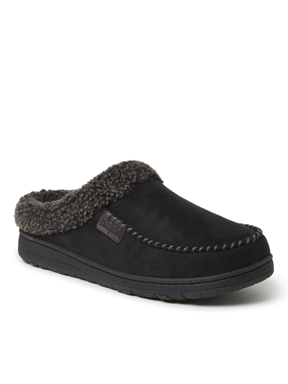 Men's Brendan Microsuede Moccasin Toe Clog Slipper