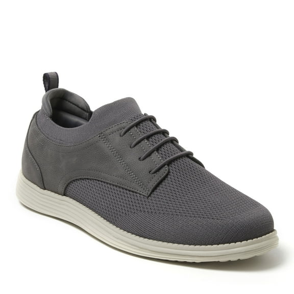 Dearfoams Men's Nash Stretch Knit Oxford Slip On Sneaker