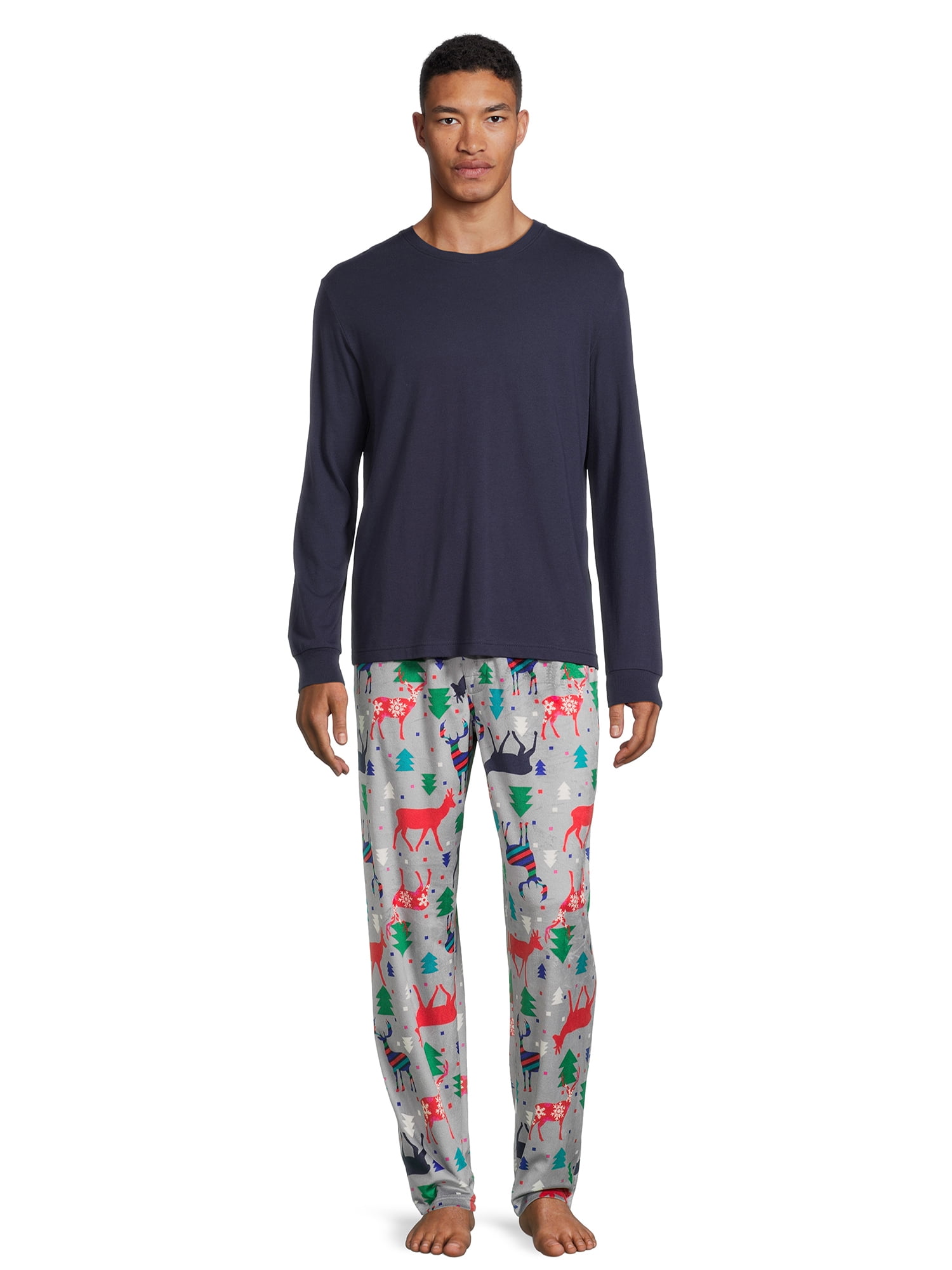 Dearfoams Men's Pajama Set, 2-Piece, Sizes S-2XL - Walmart.com