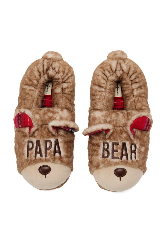 Men's Papa Bear Closed Back Slipper
