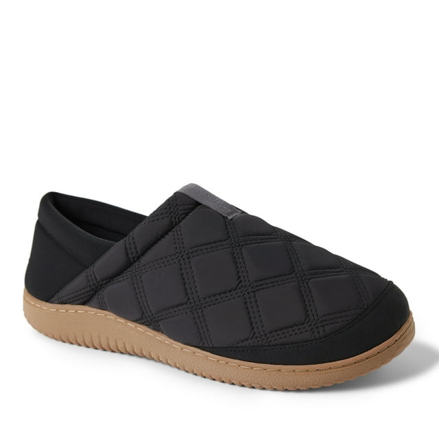 Dearfoams Men's River Closed Back Slippers with Collapsible Heel Indoor