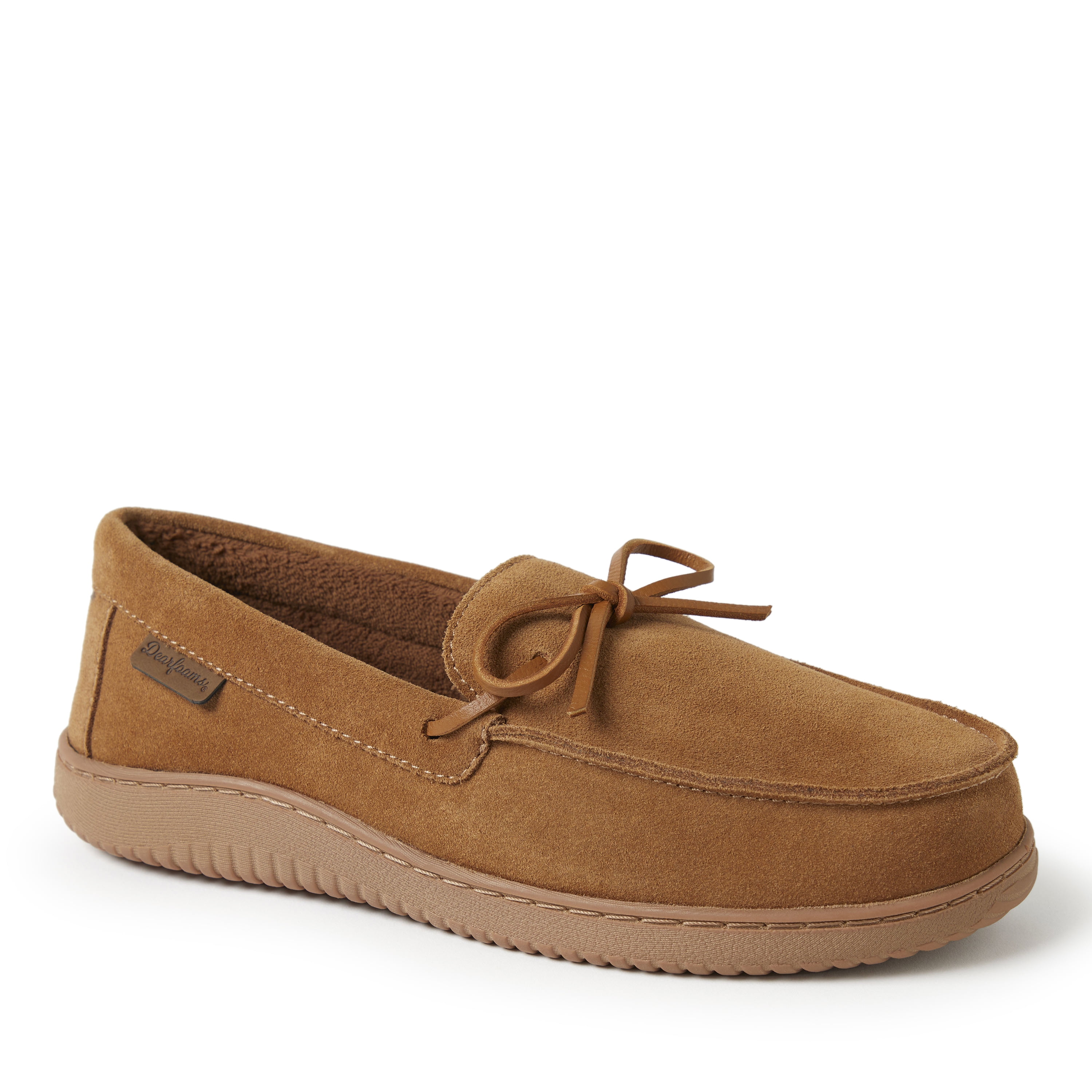 Mens dearfoam moccasin slippers on sale