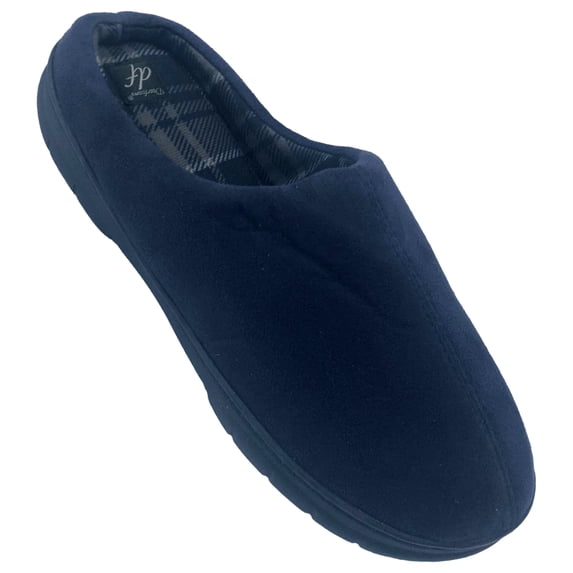 Dearfoams Mens Blue Slippers Slip-In Clogs Large (11-12)