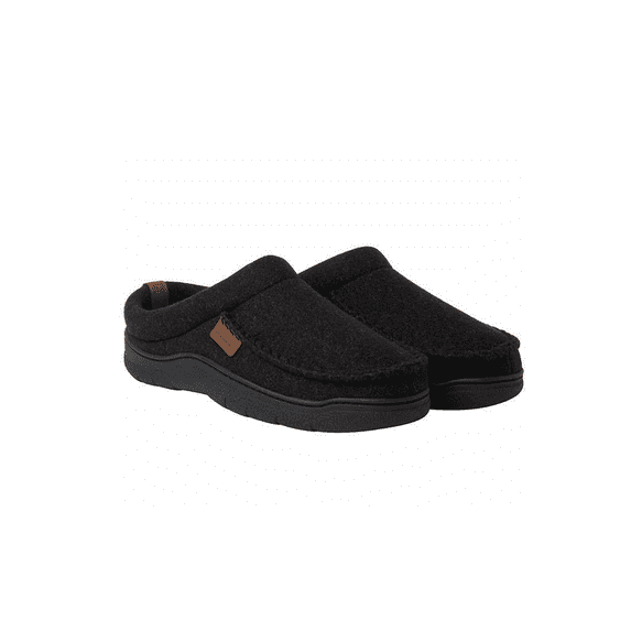 Dearfoams Men's Clog Style Memory Foam Slippers Wool Blend SIZE M (9-10)