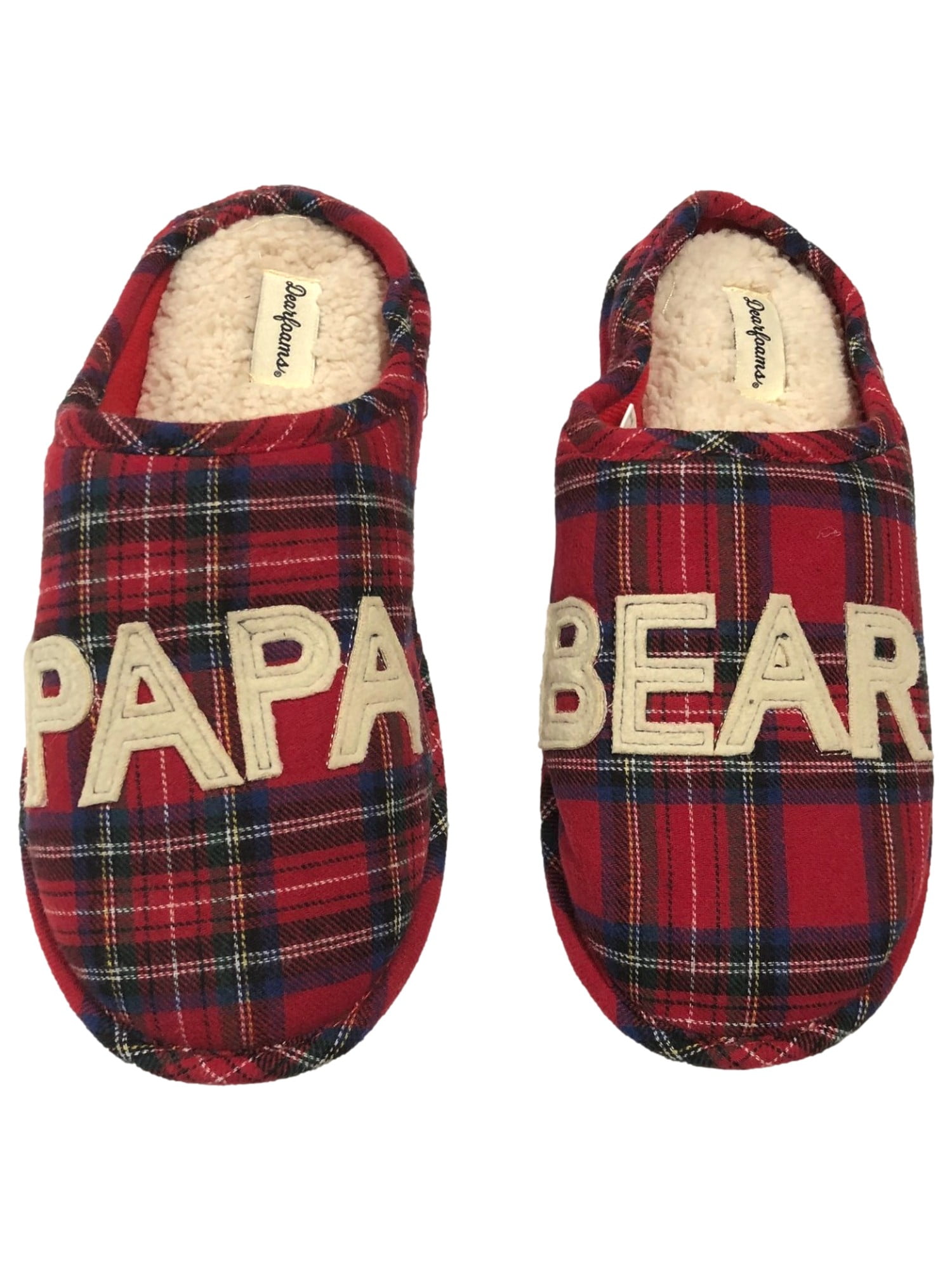 dearfoams papa bear slippers