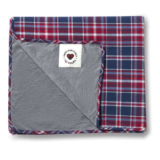 Dearfoams Plaid Summer Throw Blanket