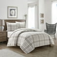 thumbnail image 1 of Dearfoams Super Soft 3-Piece Plaid 100% Polyester Fill Comforter Set, King, 1 of 6