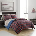 thumbnail image 1 of Dearfoams Super Soft 7-Piece Red Tartan Plaid Bed in a Bag Bedding Set, King, 1 of 4