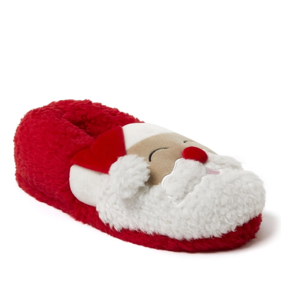 Dearfoams Unisex Adult Animal Closed Back House Slipper Santa