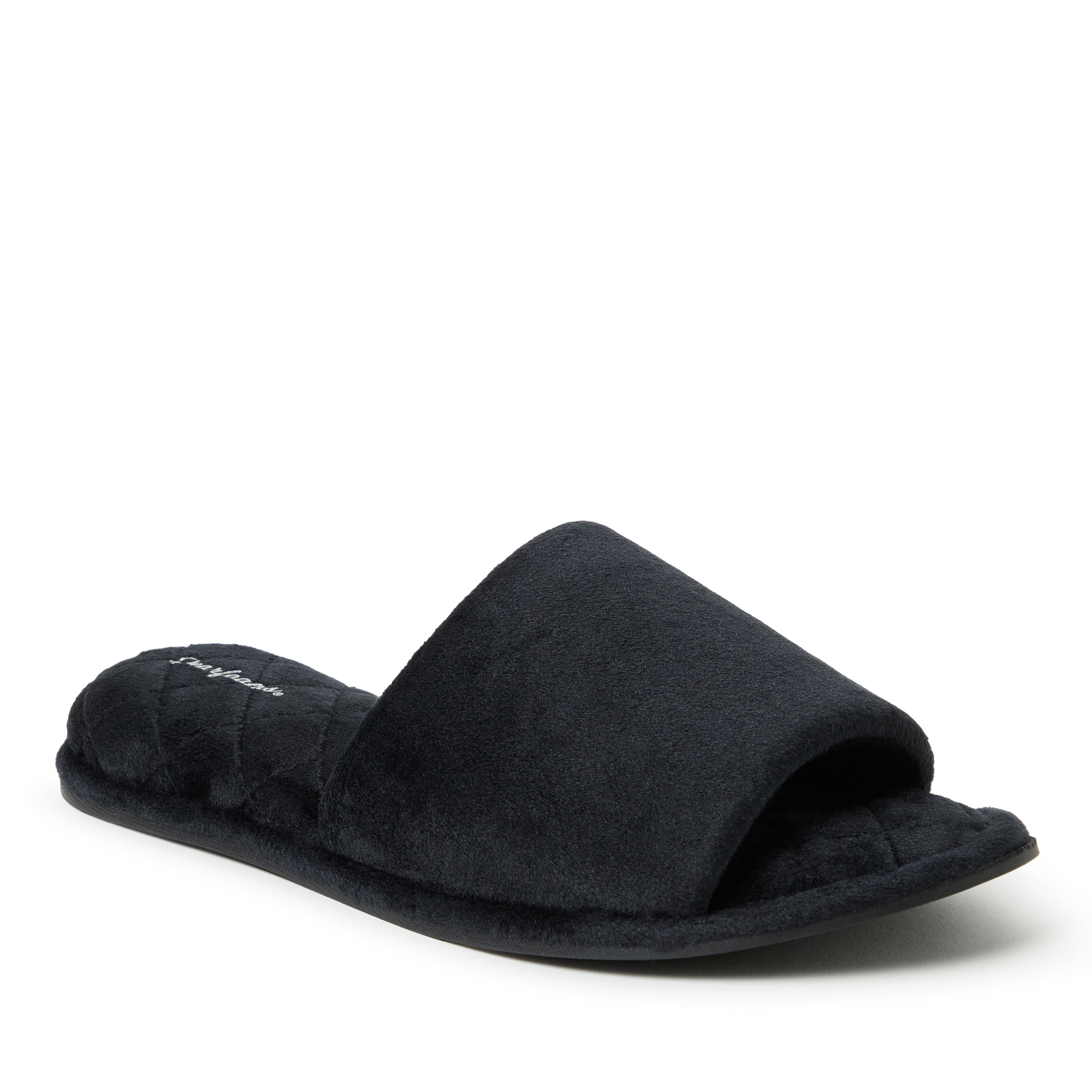 Dearfoams Women s Beatrice Microfiber Velour Slide Slippers