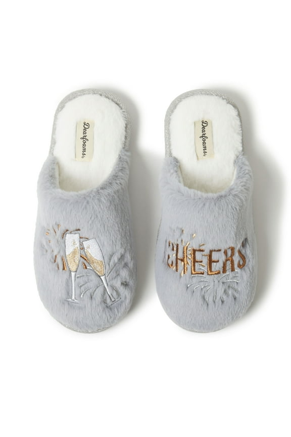 Women's Bridal Celebration Fuzzy Scuff House Slipper
