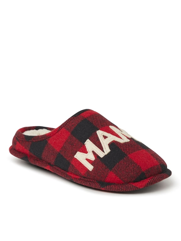 Women's Buffalo Check Mama Bear Mom Clog House Slipper