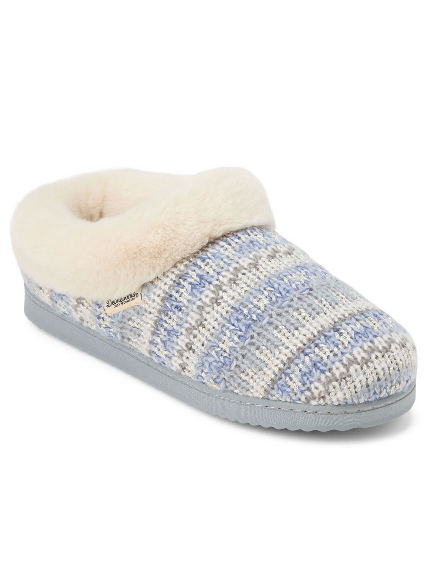 Dearfoams Women’s Cozy Comfort Knit Clog Slippers