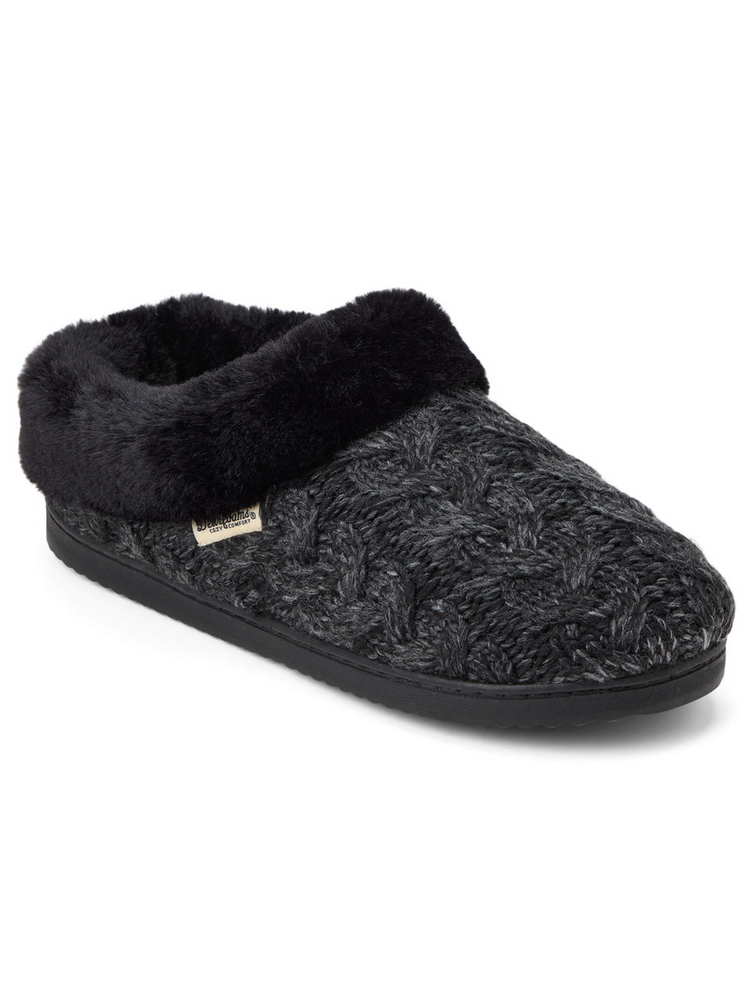 Dearfoams Women’s Cozy Comfort Knit Clog Slippers