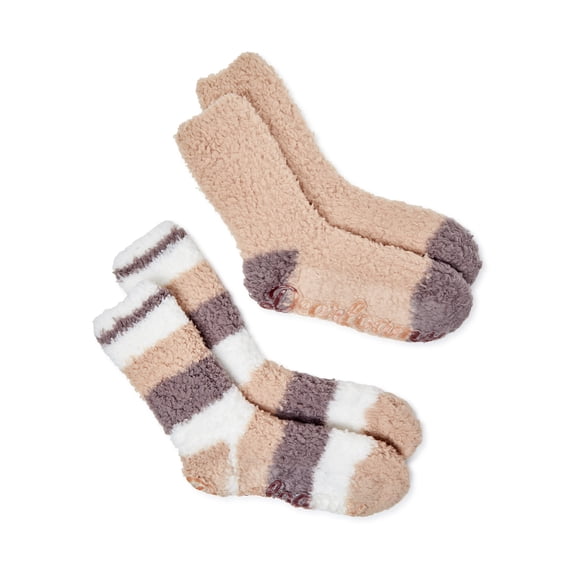 Dearfoams Women's Crew Socks, 2-Pack