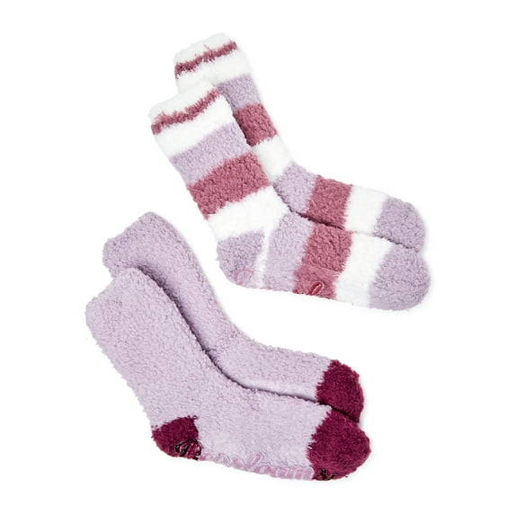 Dearfoams Women's Crew Socks, 2-Pack