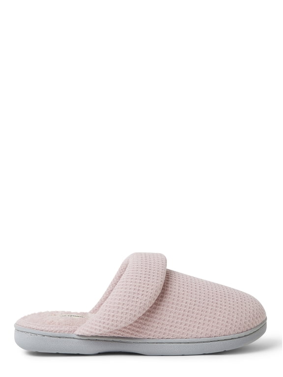 Women's Eleanor Waffle Knit Scuff with Memory Foam Slippers