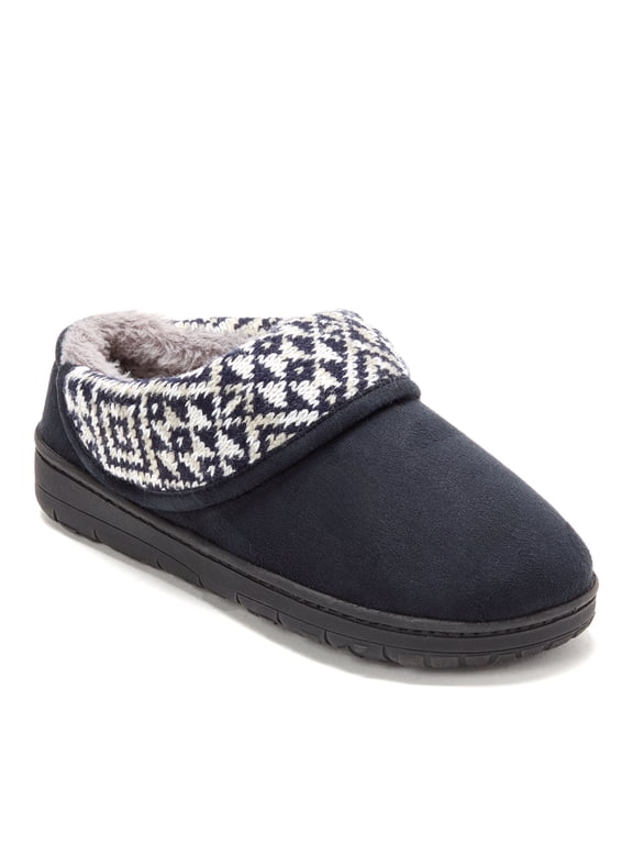 Women's Elsie Foldover Cuff Microsuede Clog Slipper