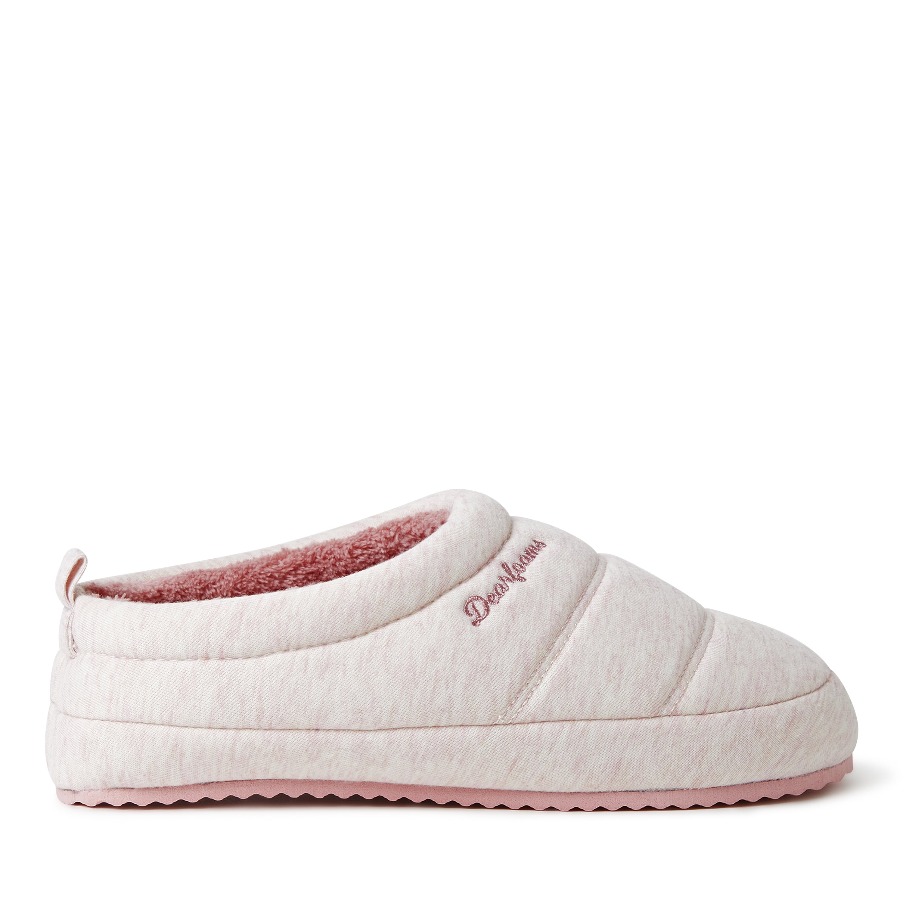 Dearfoams Women's Evie Lounge Clog with Memory Foam Slippers