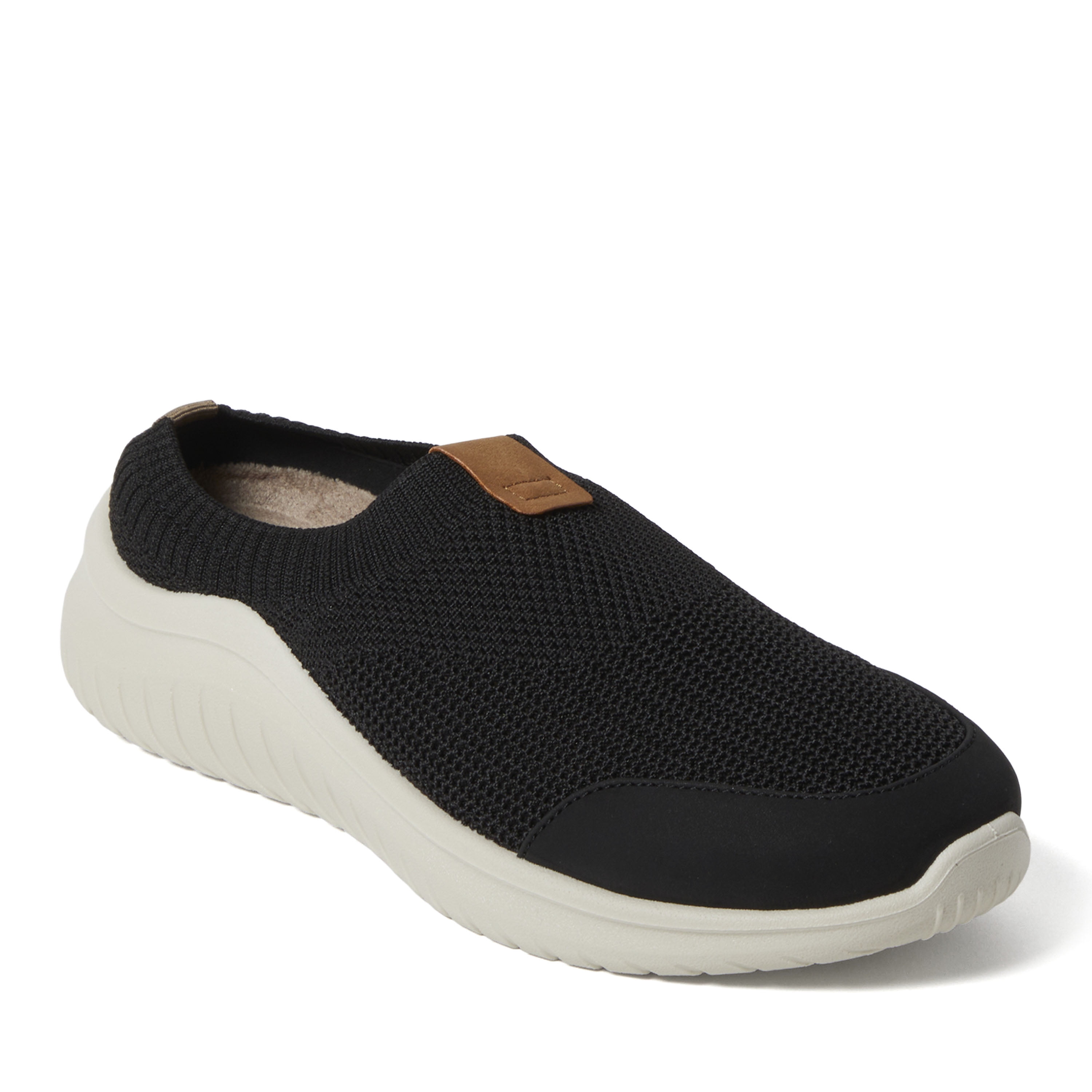 Dearfoams Black Grey Quilted Fleece Knit Sweater Clog Slipper Sie 11-12 XL Dearfoams Women main image 4