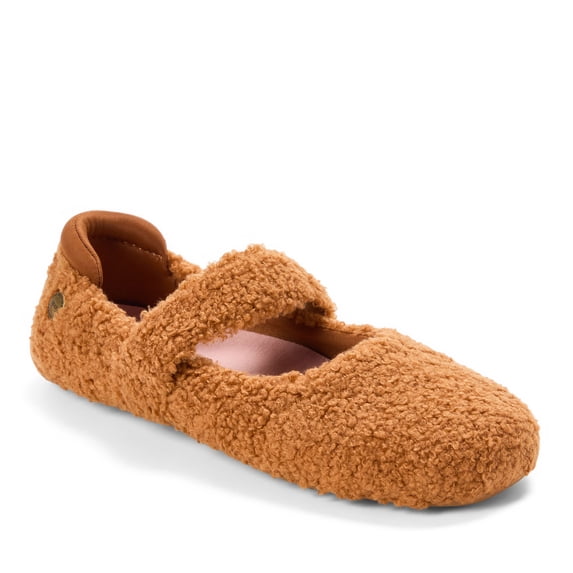Dearfoams Women's Haddy Teddy Flat