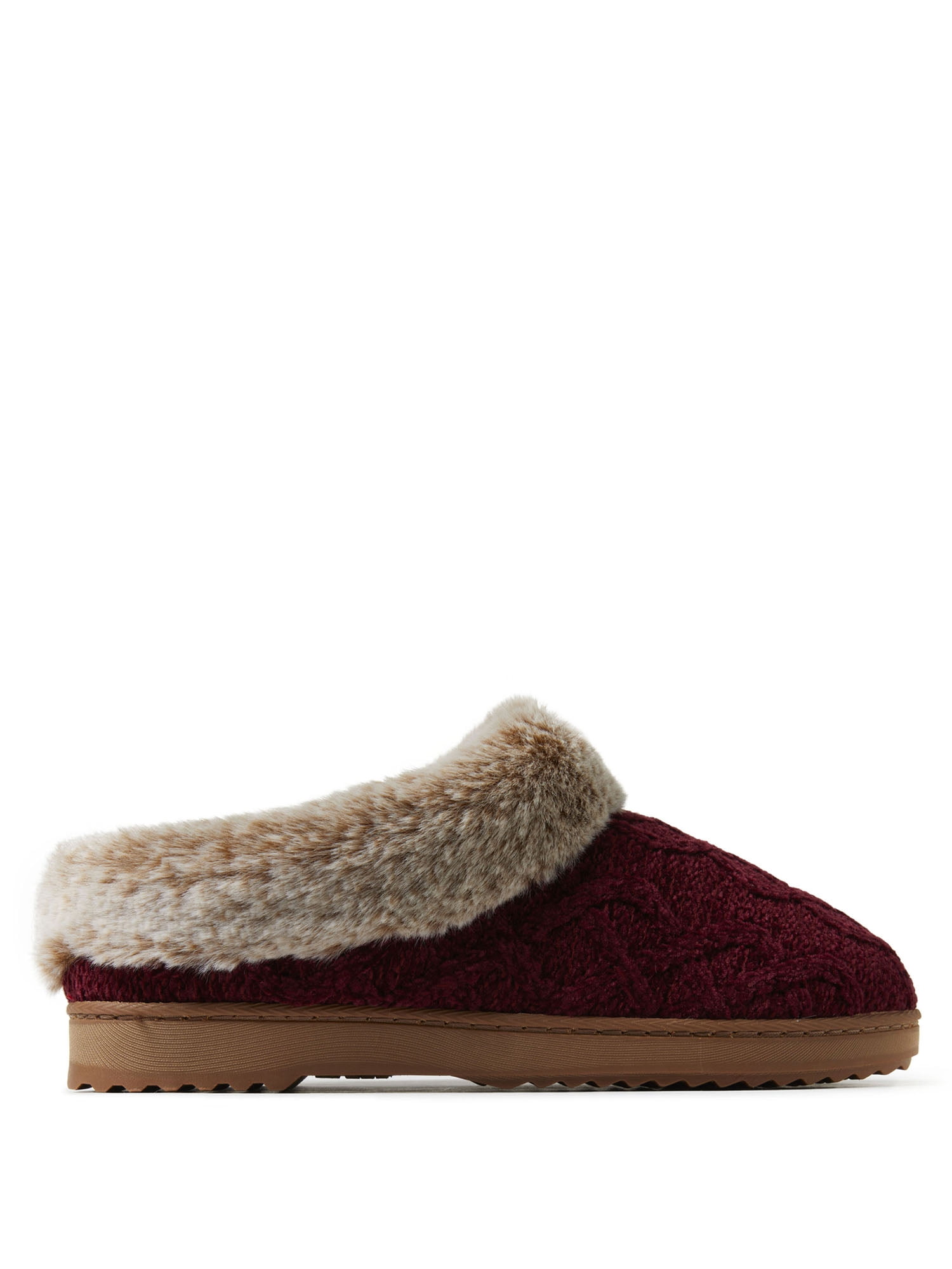 Dearfoams Women's Hannah Chenille Knit Clog Slippers