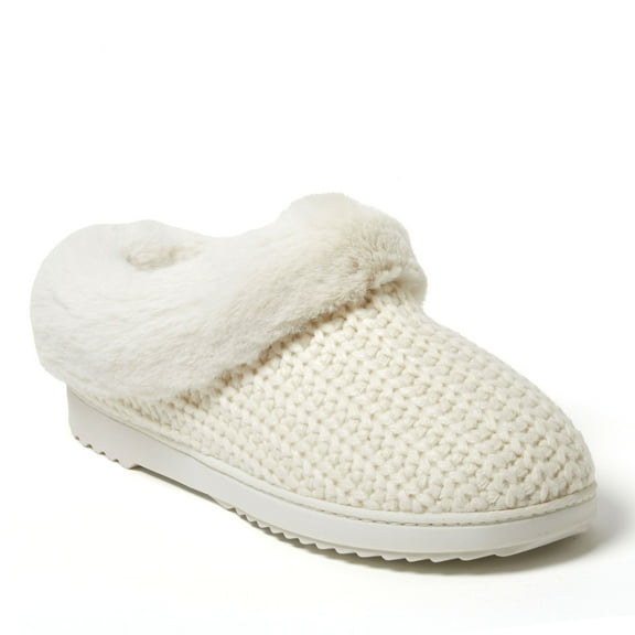 Dearfoams Women's Hannah Knit Clog House Shoe Slipper